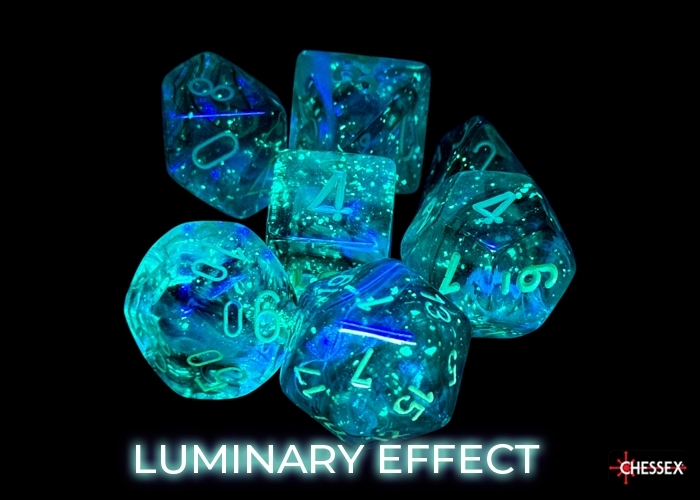 Borealis® Polyhedral Kelp / hellgrün 7-Würfel Set