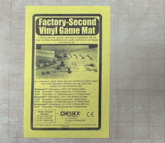 Factory-Second Zweiseitige Battlemat  60x66 cm 