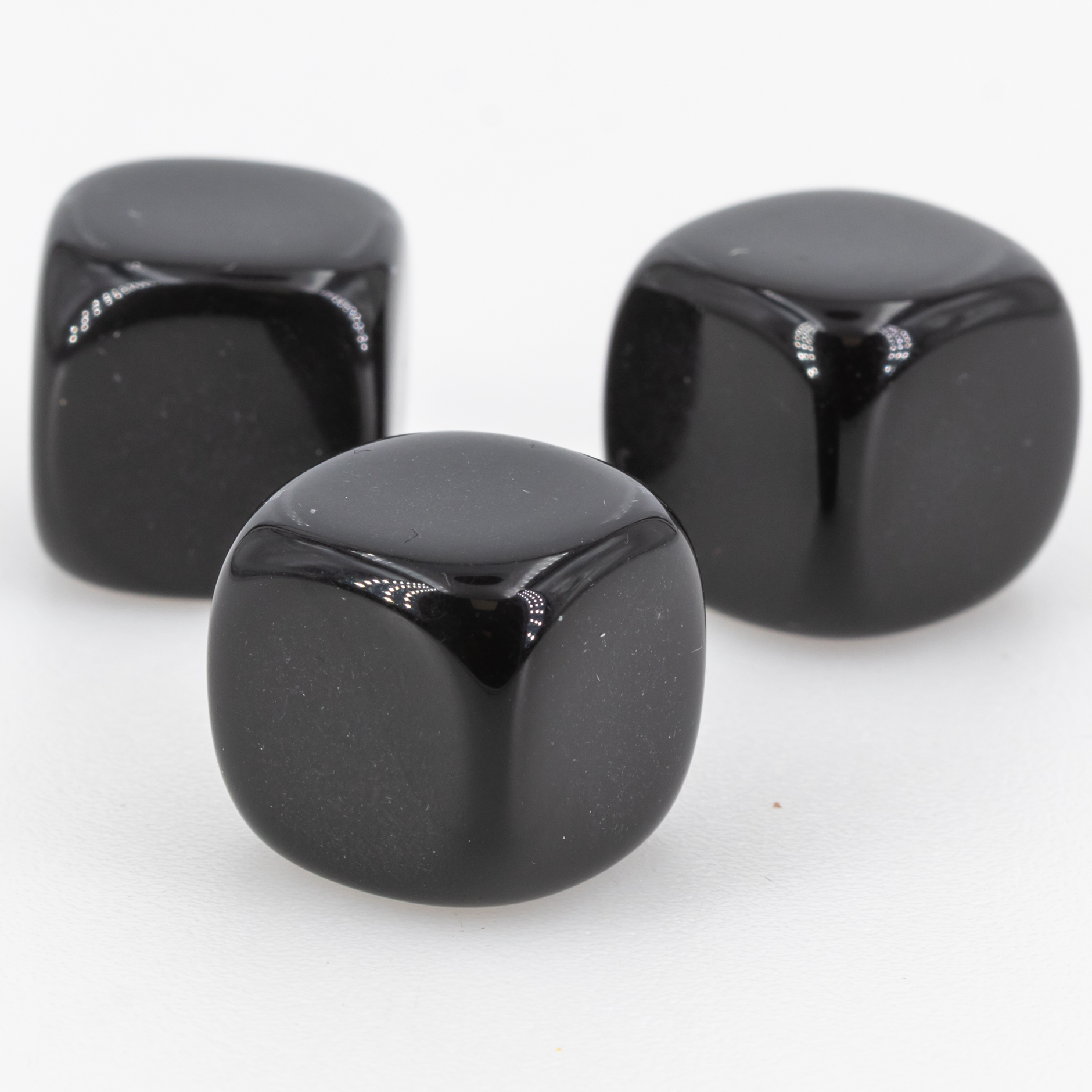 16mm Blanko Würfel in schwarz Satt