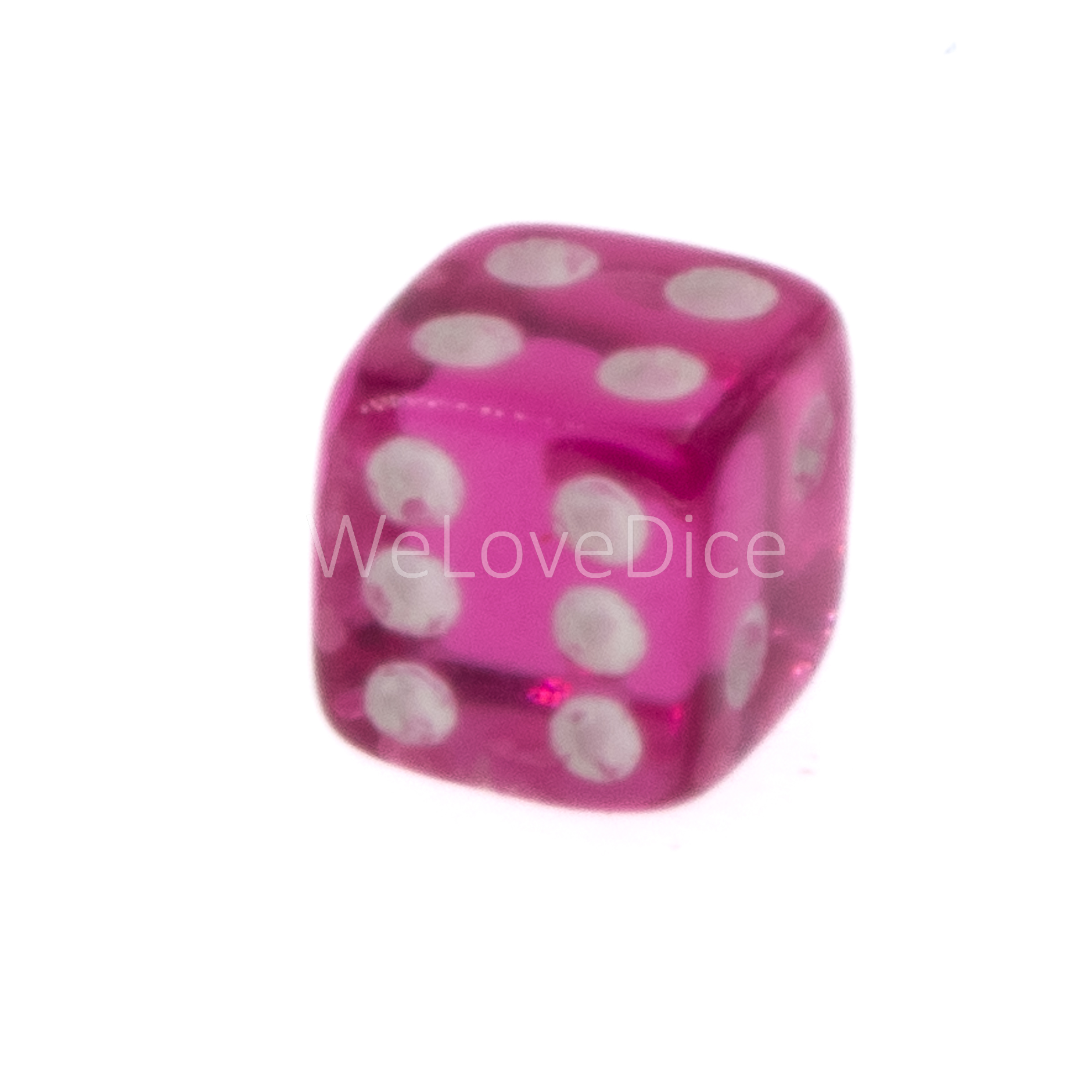 5mm Würfel in himmber sorbet / Weiß Transparent