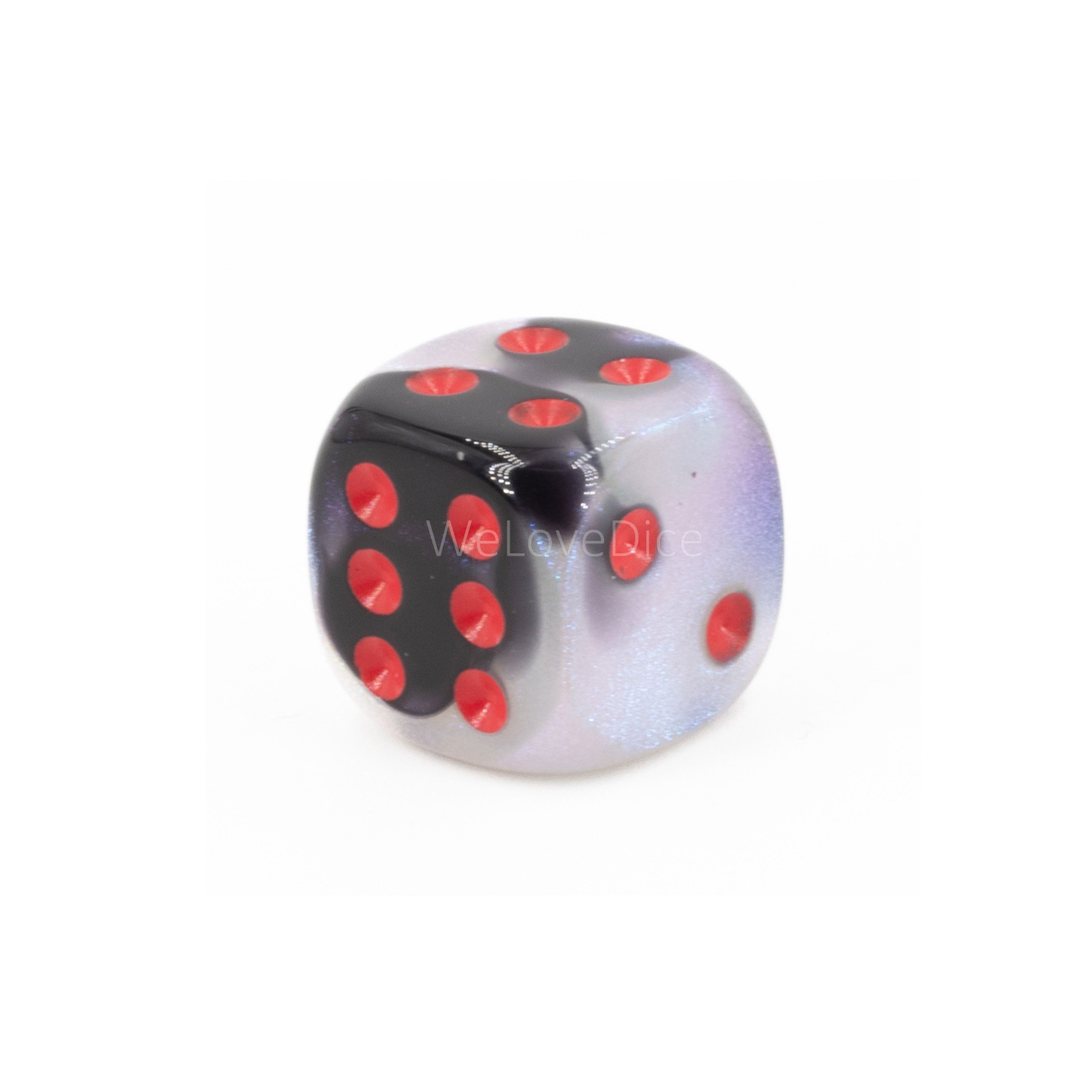 12mm Würfel in schwarz weiß / rot 2-Ton