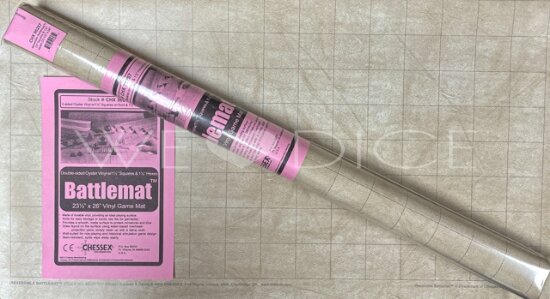  zweiseitige Battlemat  60x66 cm großes raster