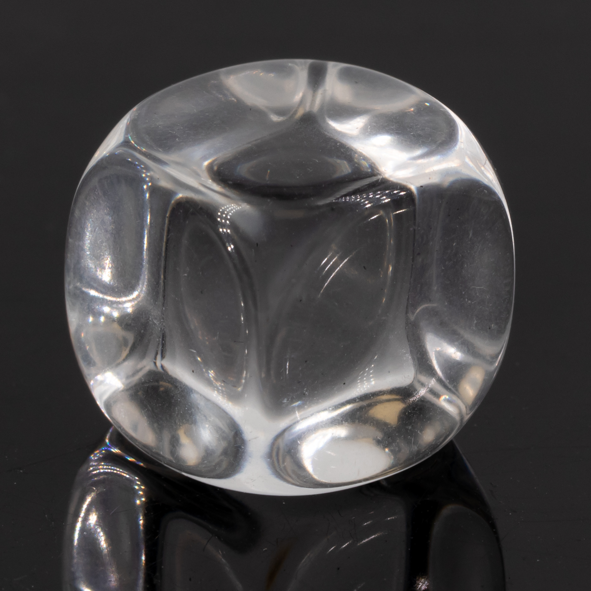 16mm Blanko Würfel in glasklar transparent Transparent