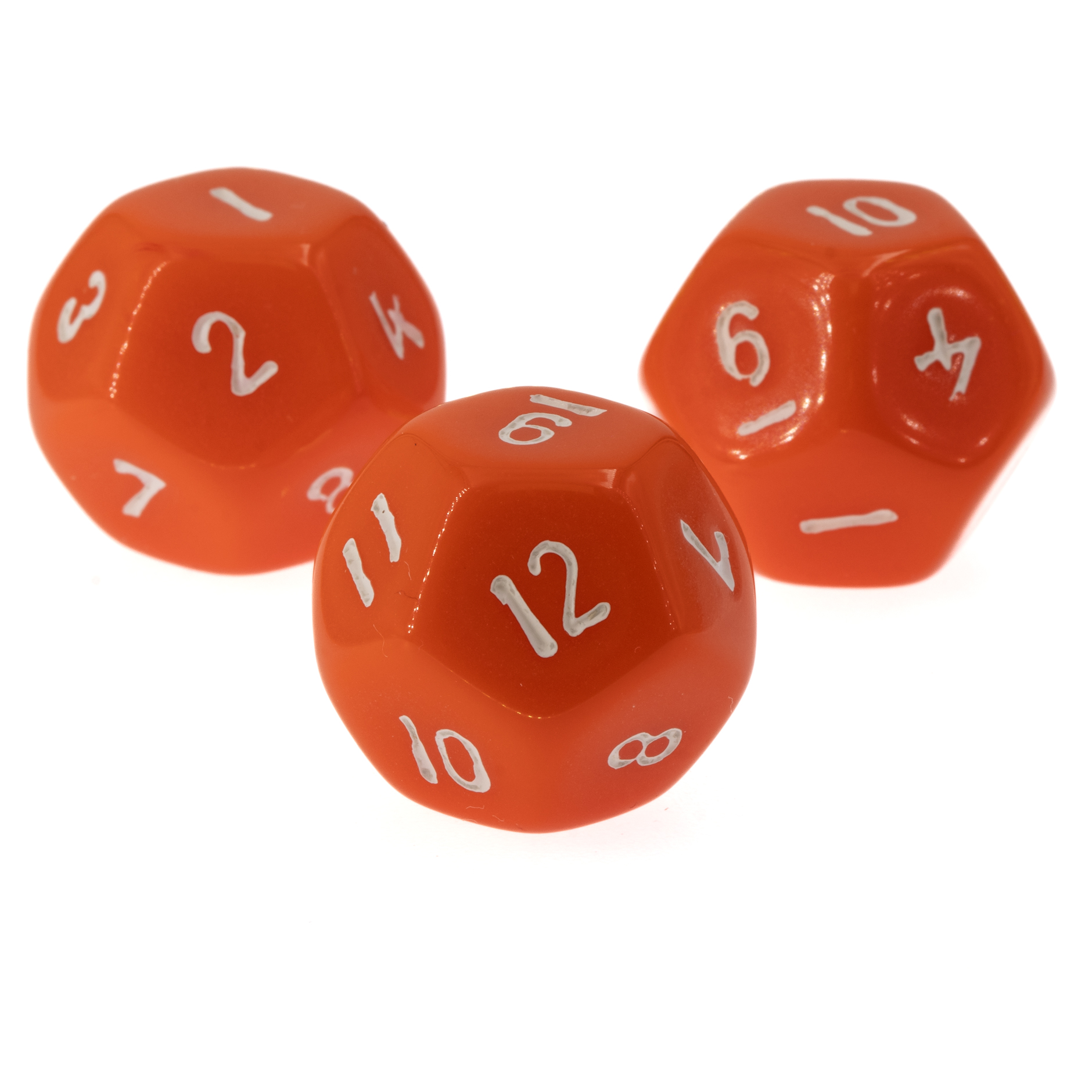 W12 Würfel in Orange Satt
