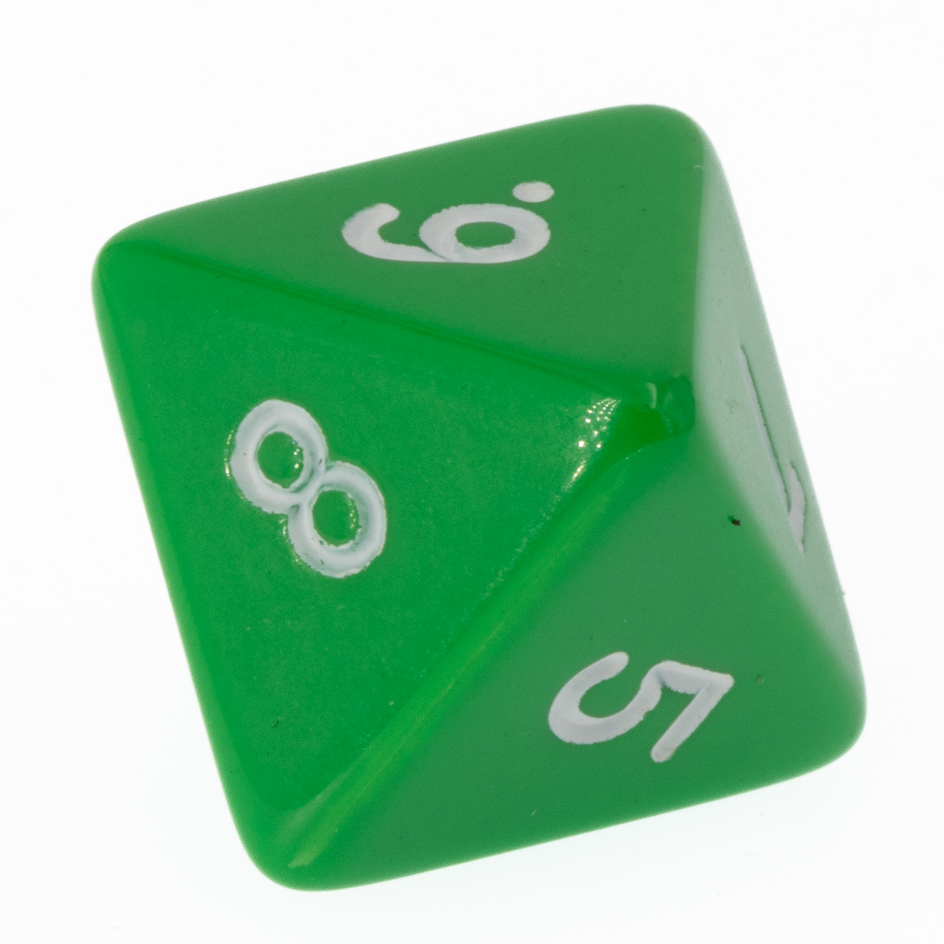 W8 dice in hellgrün / weiß Satt