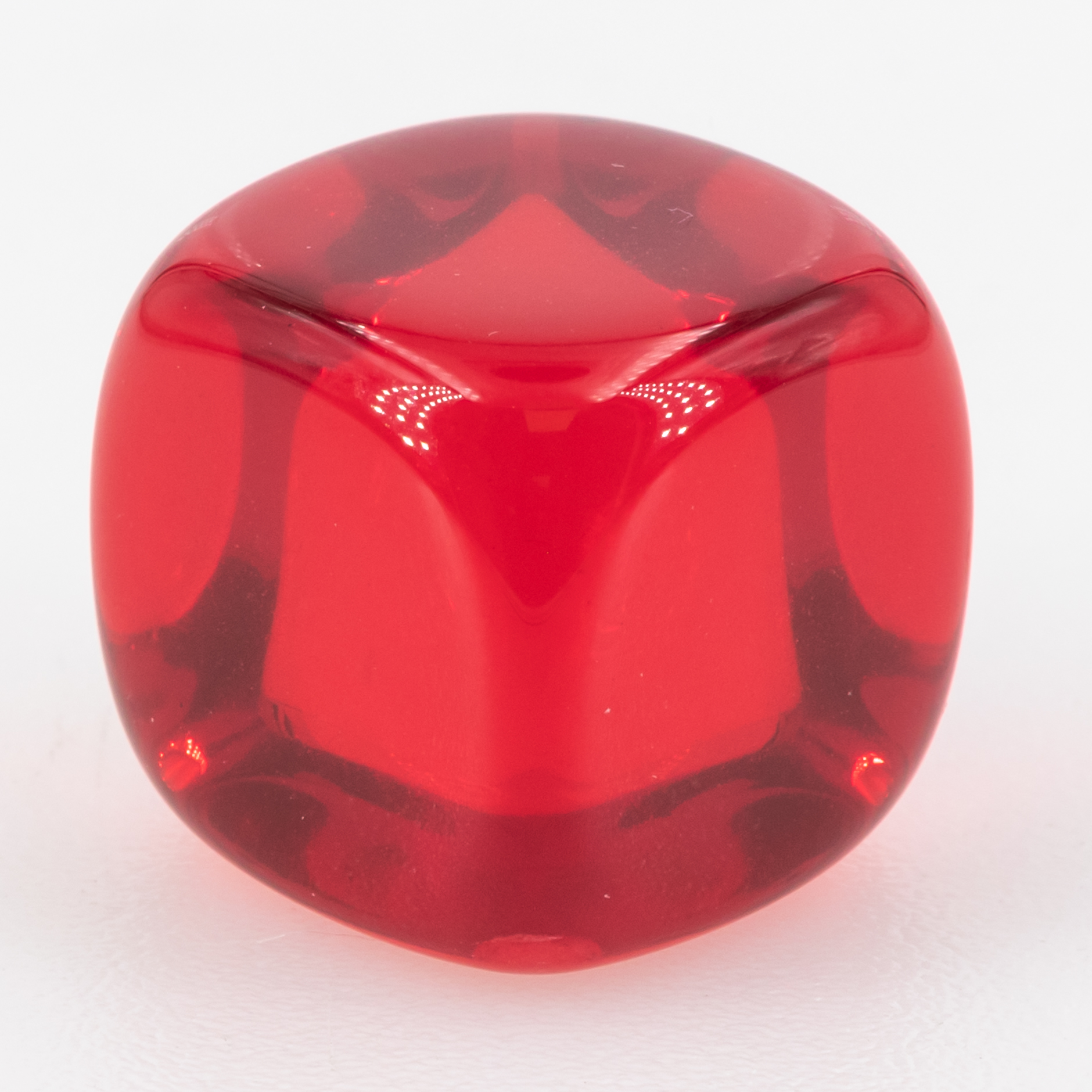 16mm Blanko Würfel in rot Satt