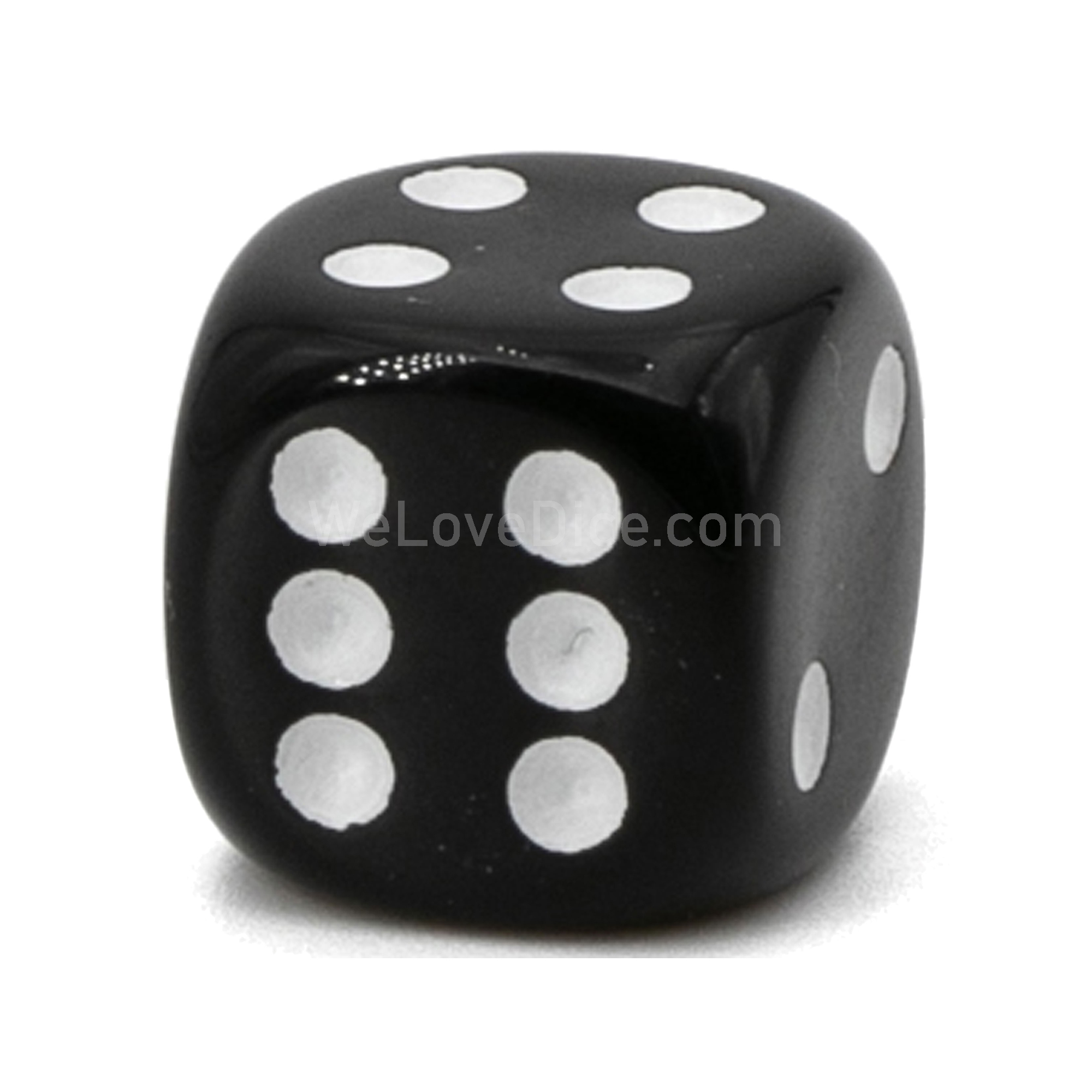 20mm Würfel in schwarz Satt