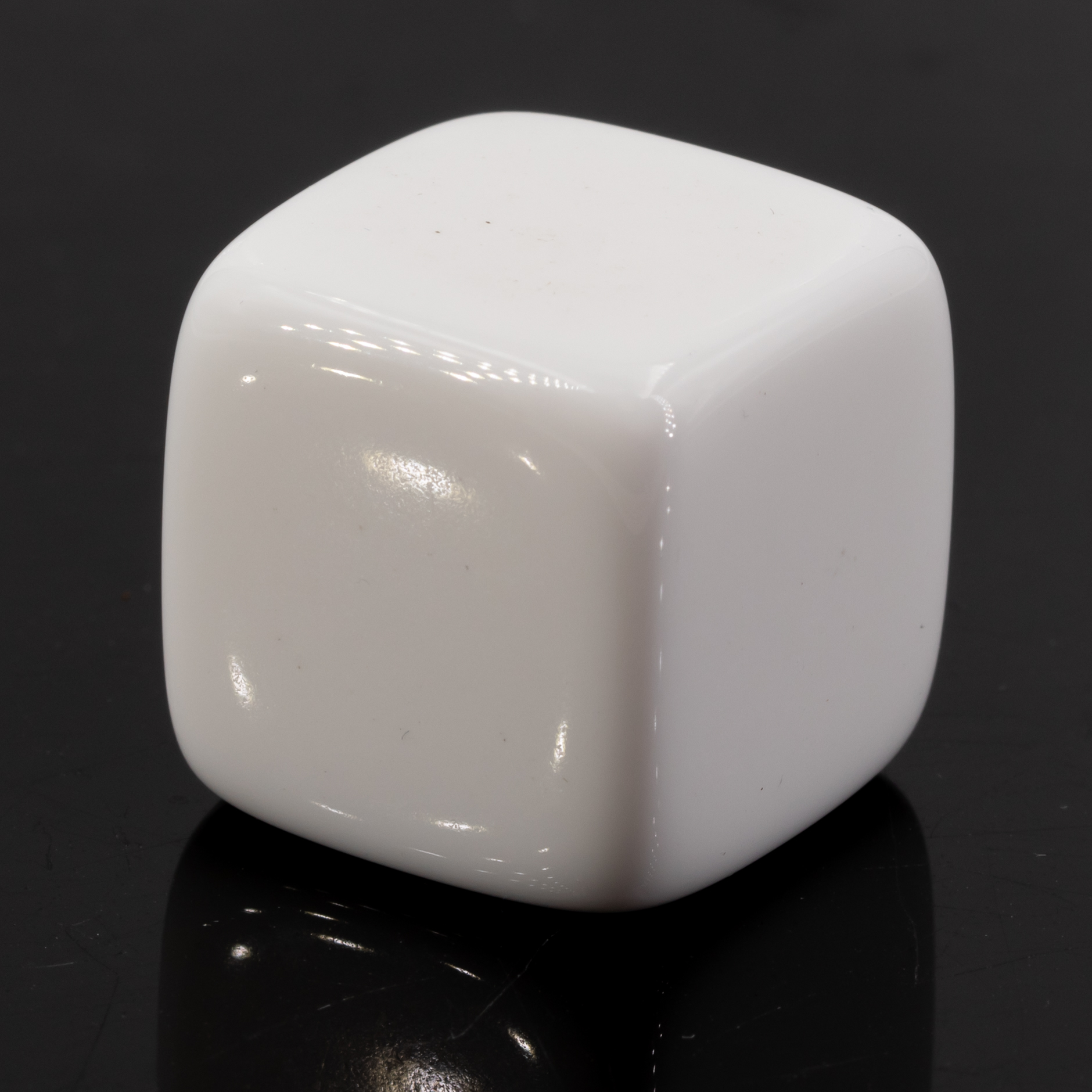 20mm Blanko Würfel in weiss Satt