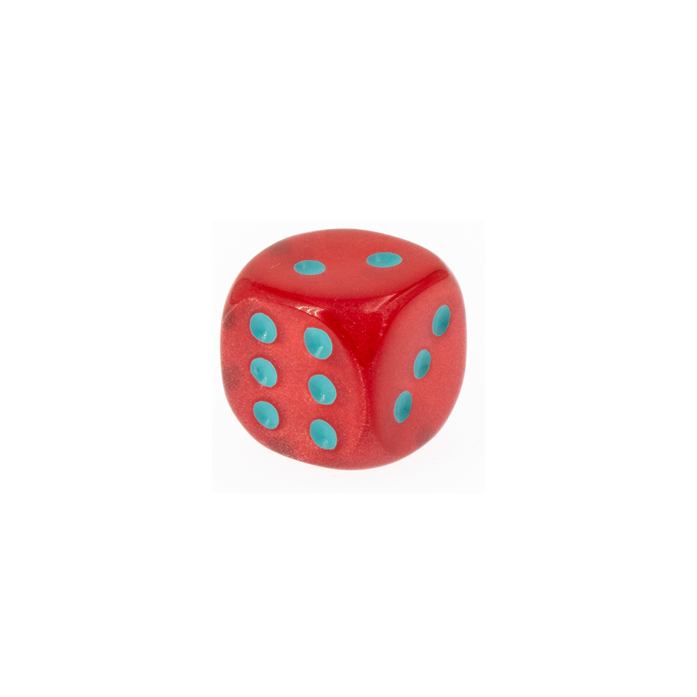 10mm Würfel in rot  Seide