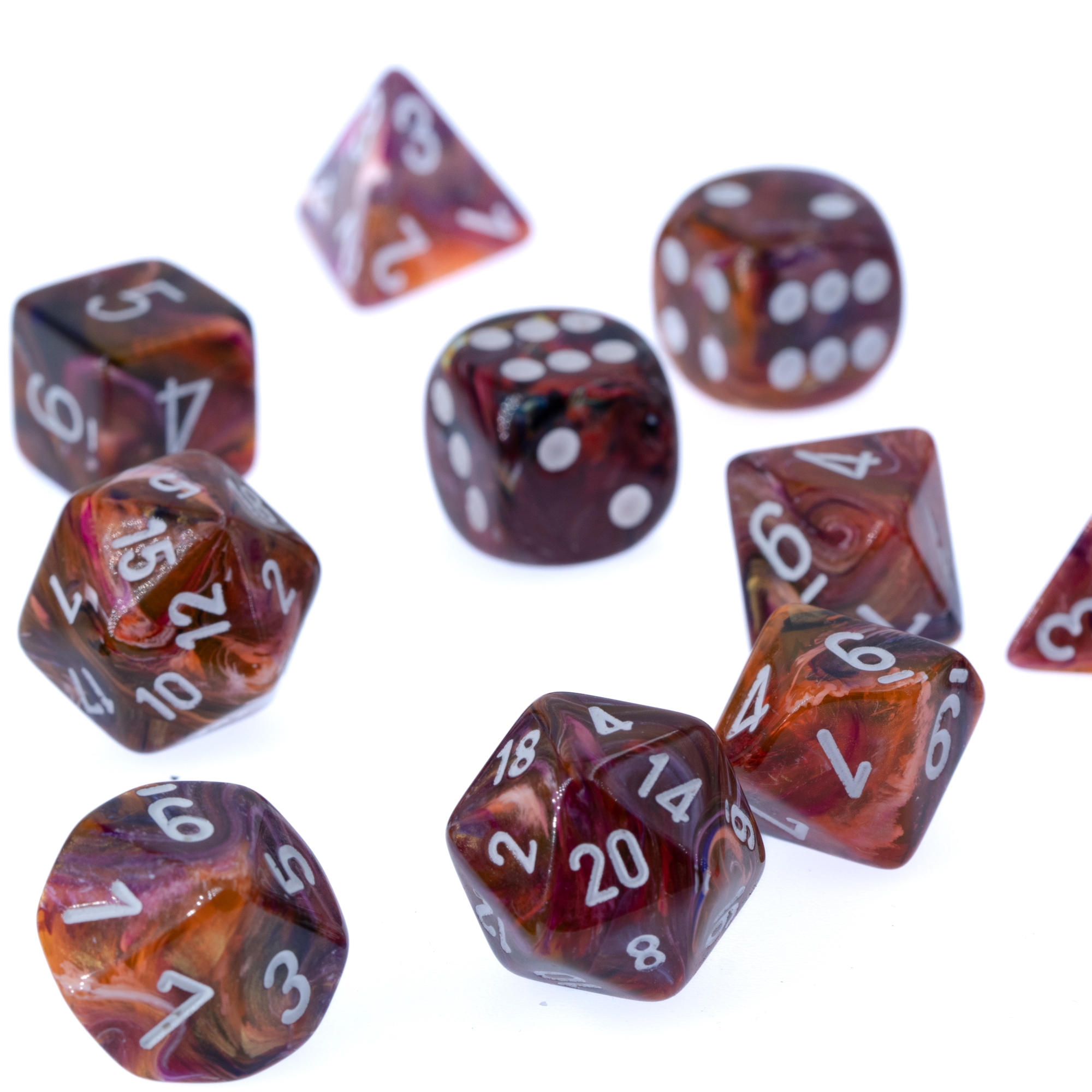 Festive® Polyhedral Symphonie / Weiß 7-Würfel Set