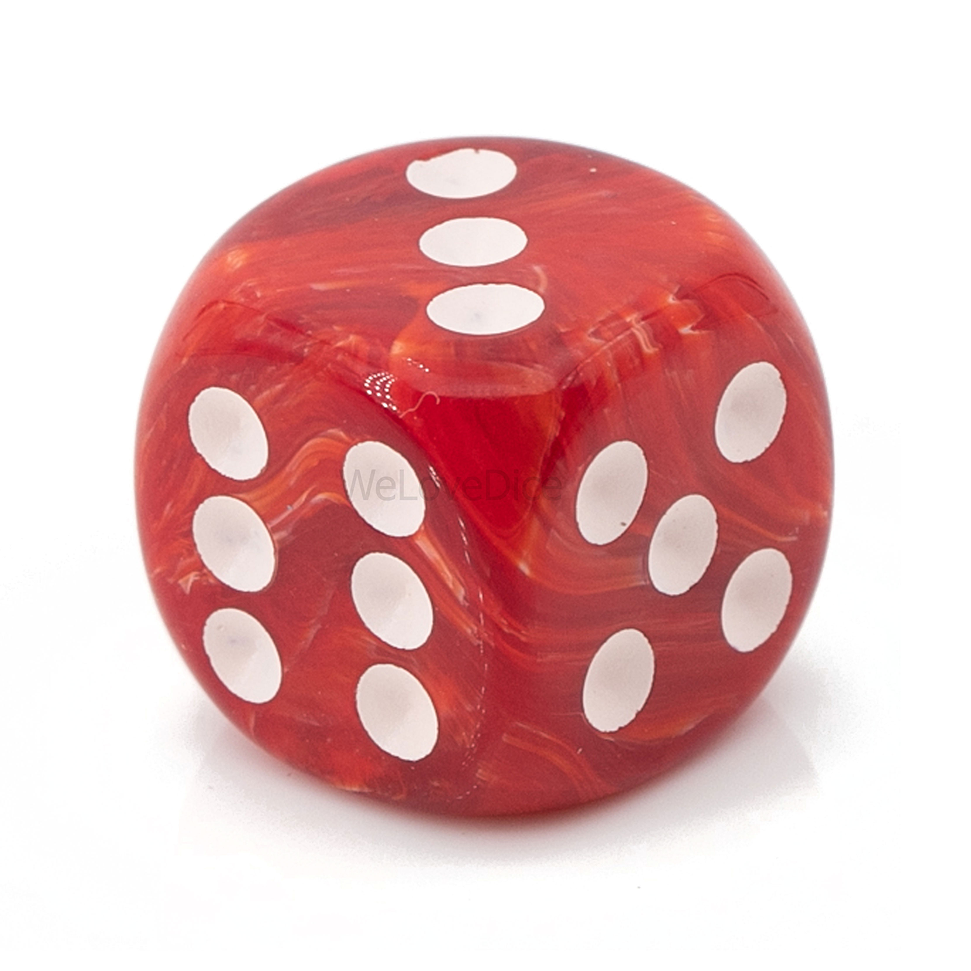 20mm Würfel in marsrot / weiß Marmor