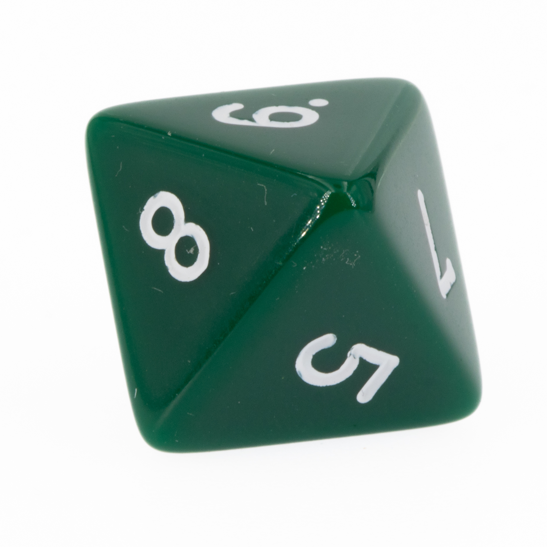 W8 dice in dunkelgrün / weiß Satt