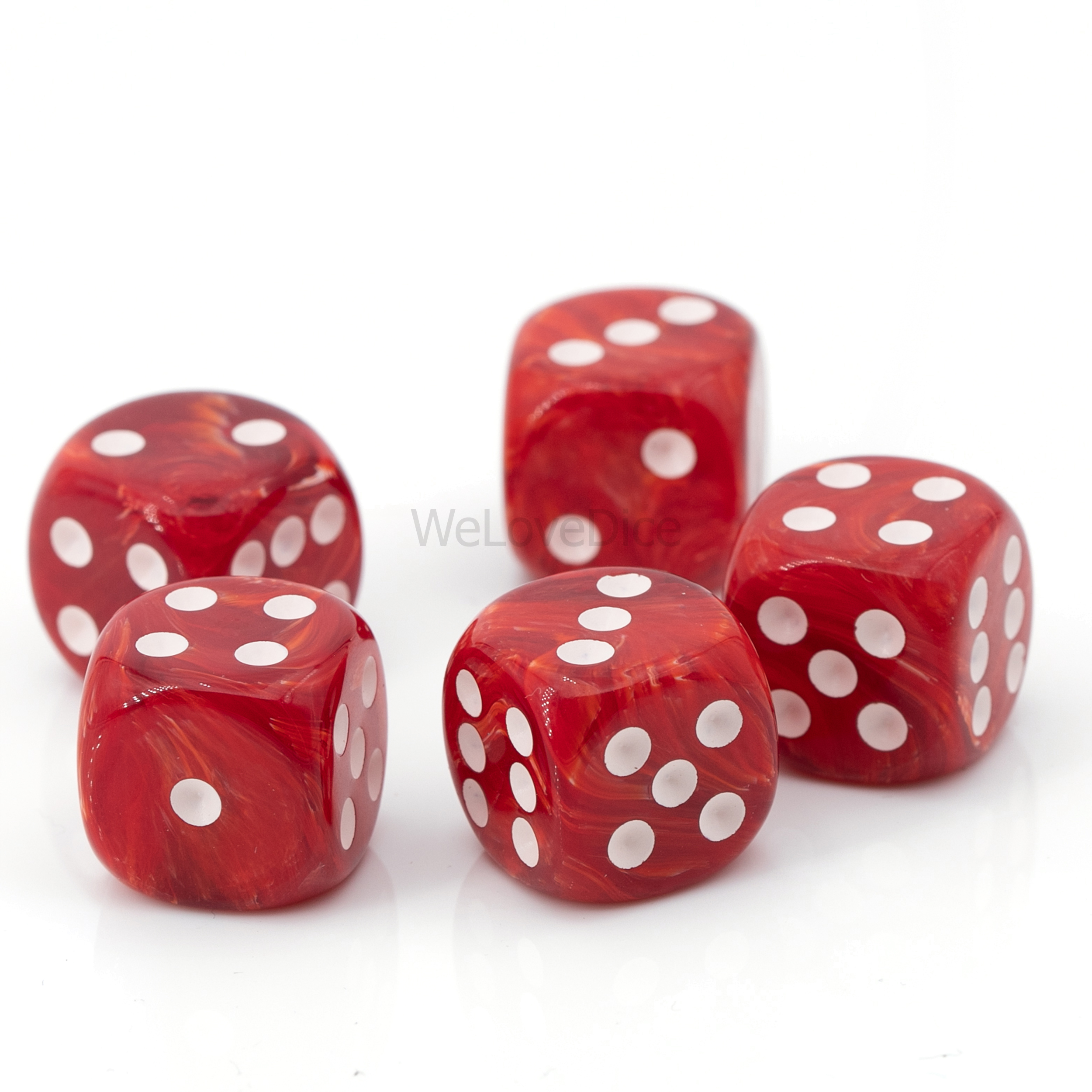 20mm Würfel in marsrot / weiß Marmor