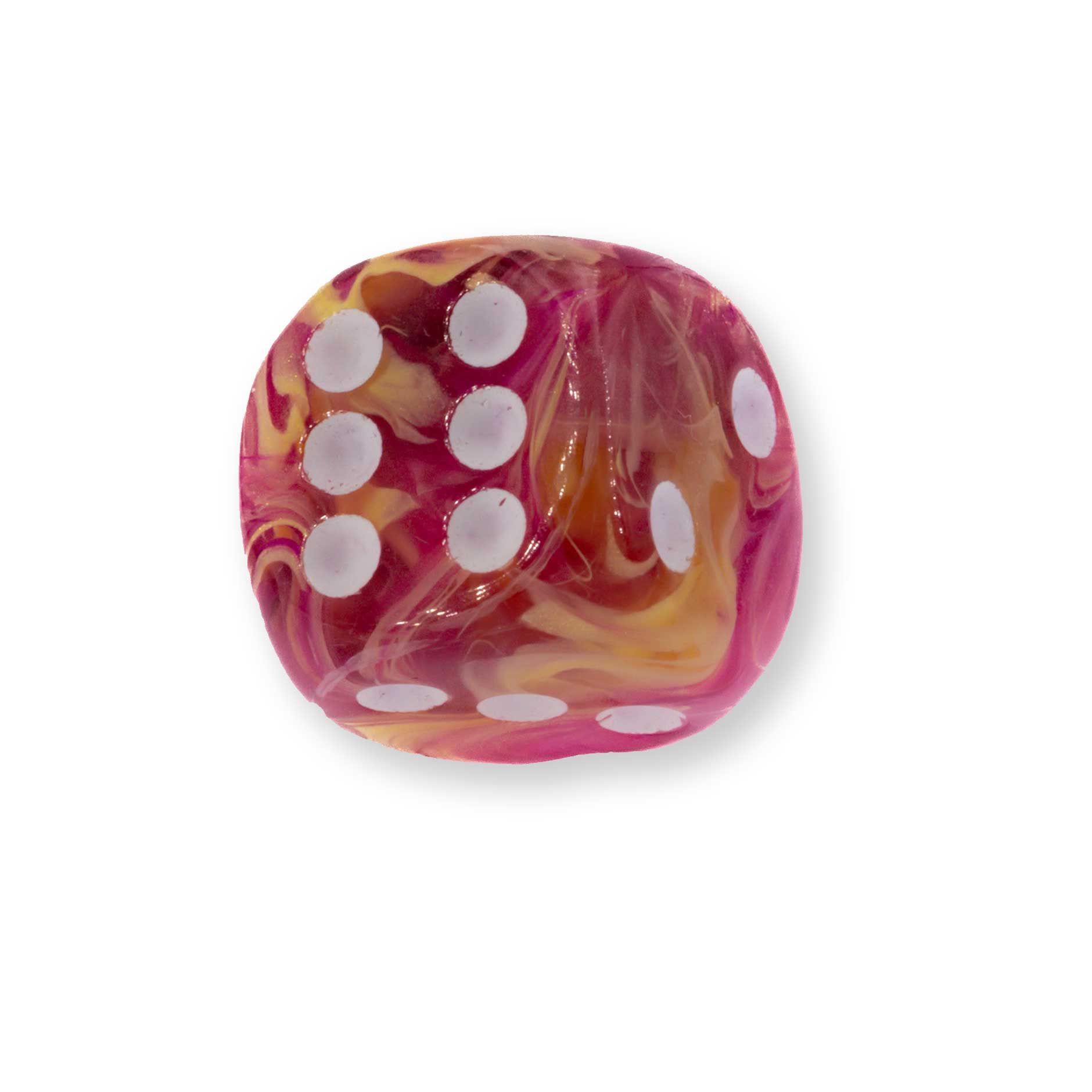 16mm Würfel in ametist / weiß Marmor