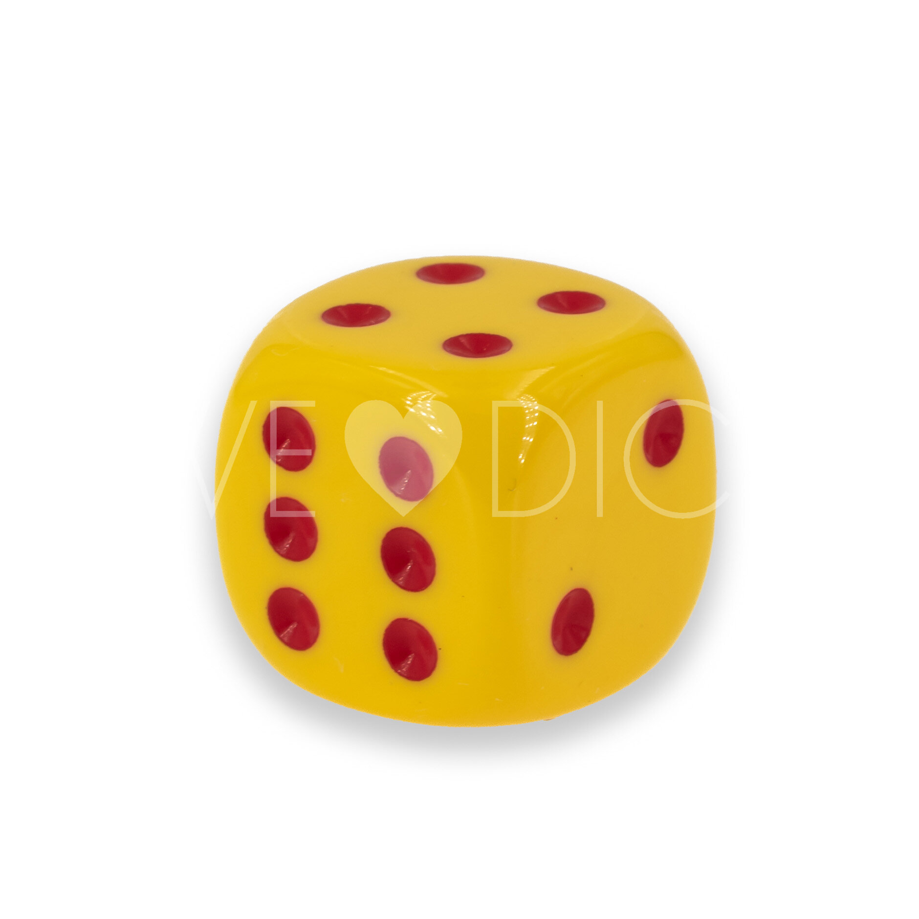 16mm Würfel in gelb / rot 