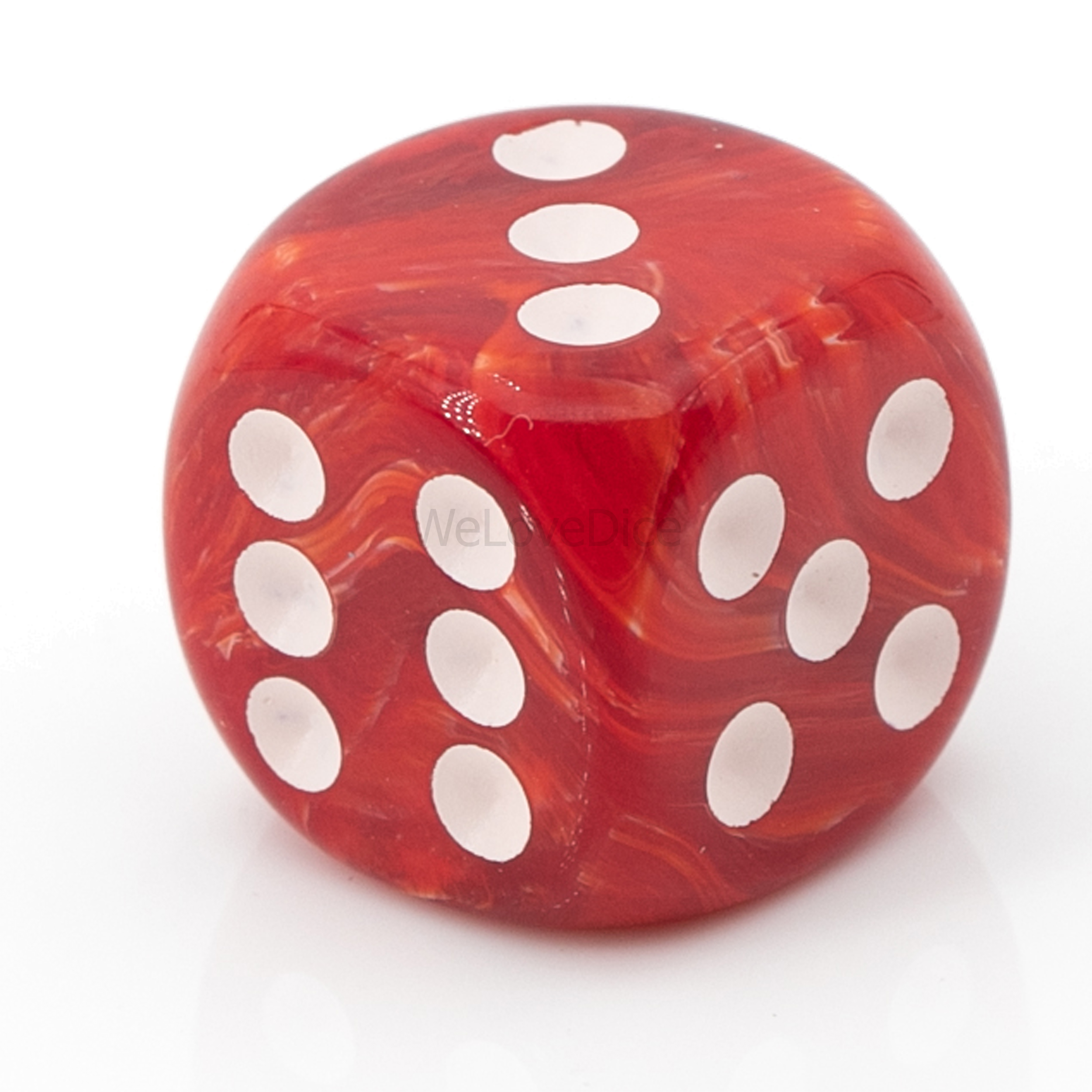 20mm Würfel in marsrot / weiß Marmor