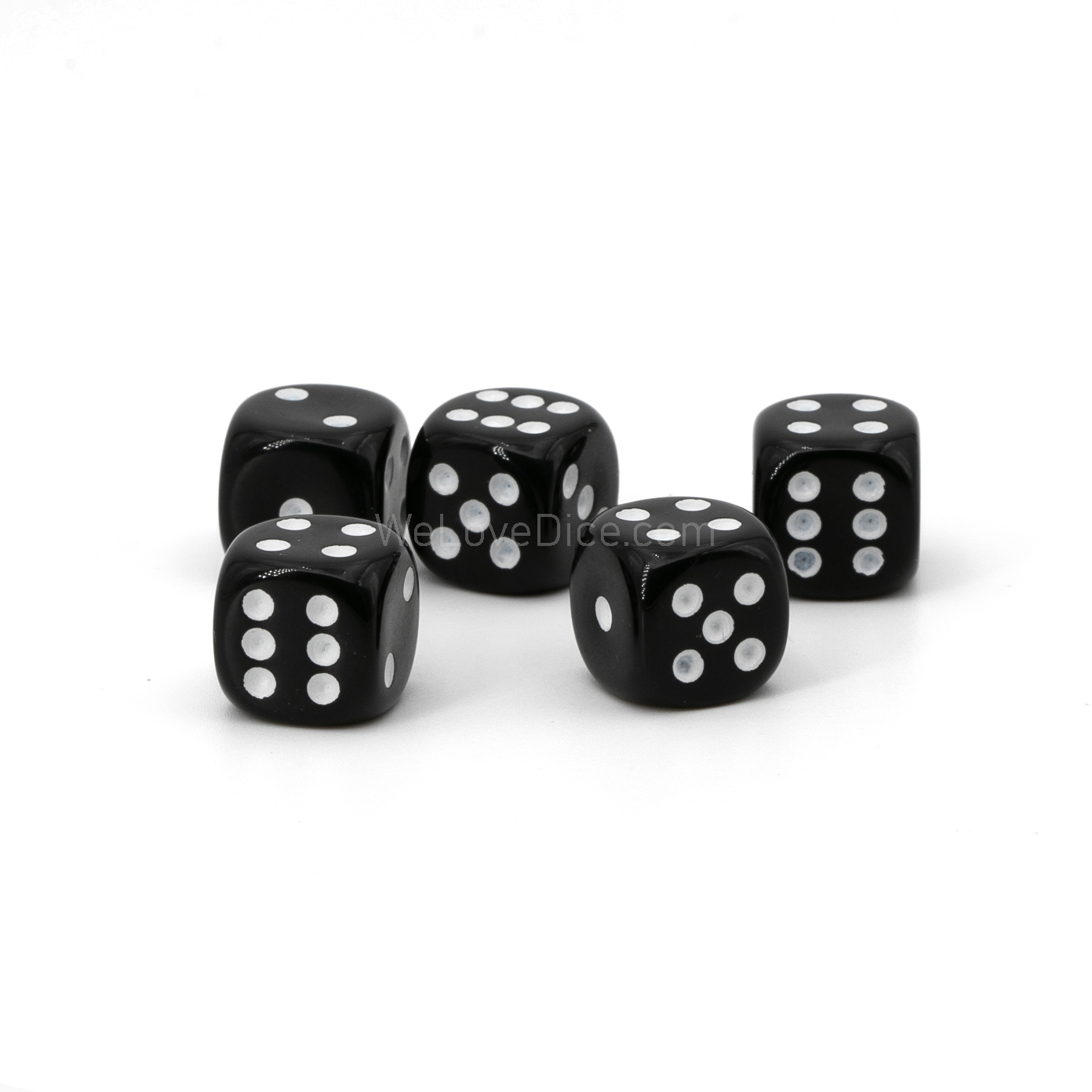 20mm Würfel in schwarz Satt