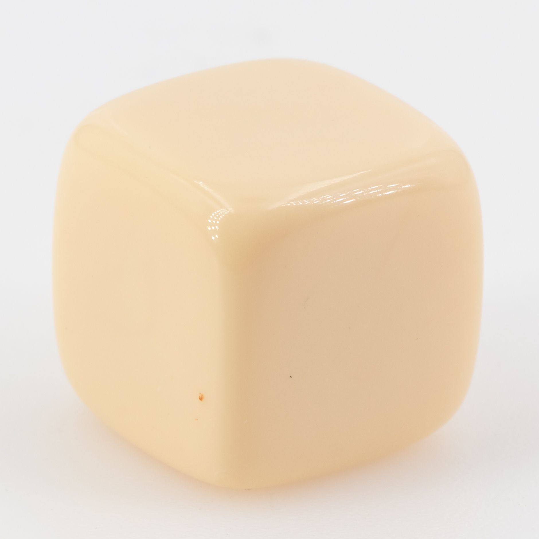 20mm Blanko Würfel in elfenbein Satt