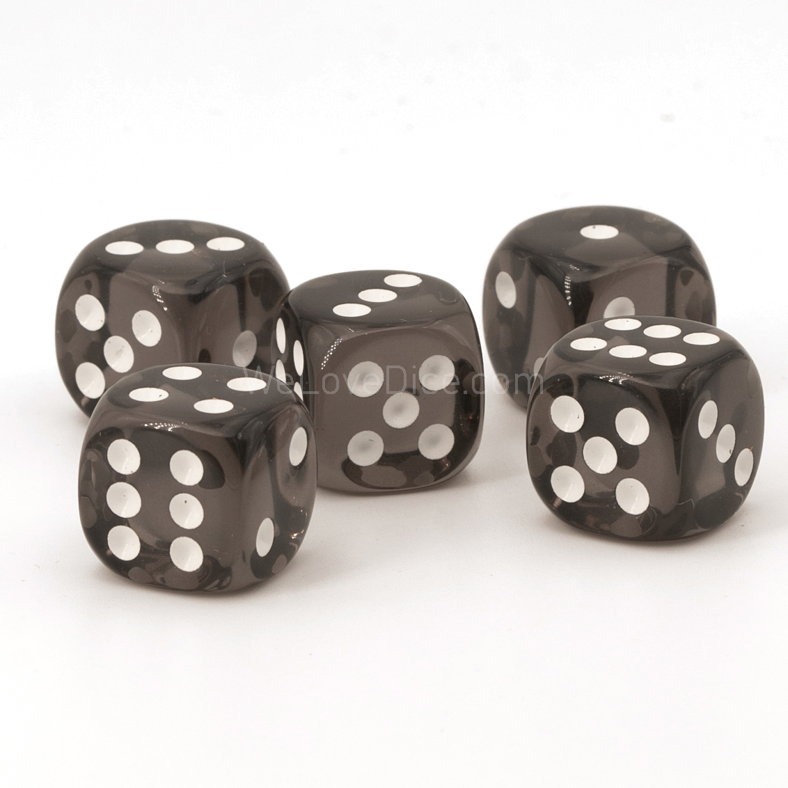 10mm Würfel in grau / weiß Transparent