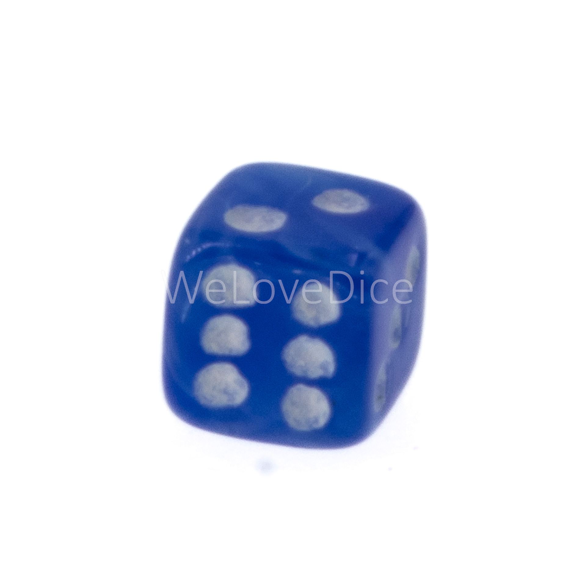 5mm Würfel in blau / weiß Seide