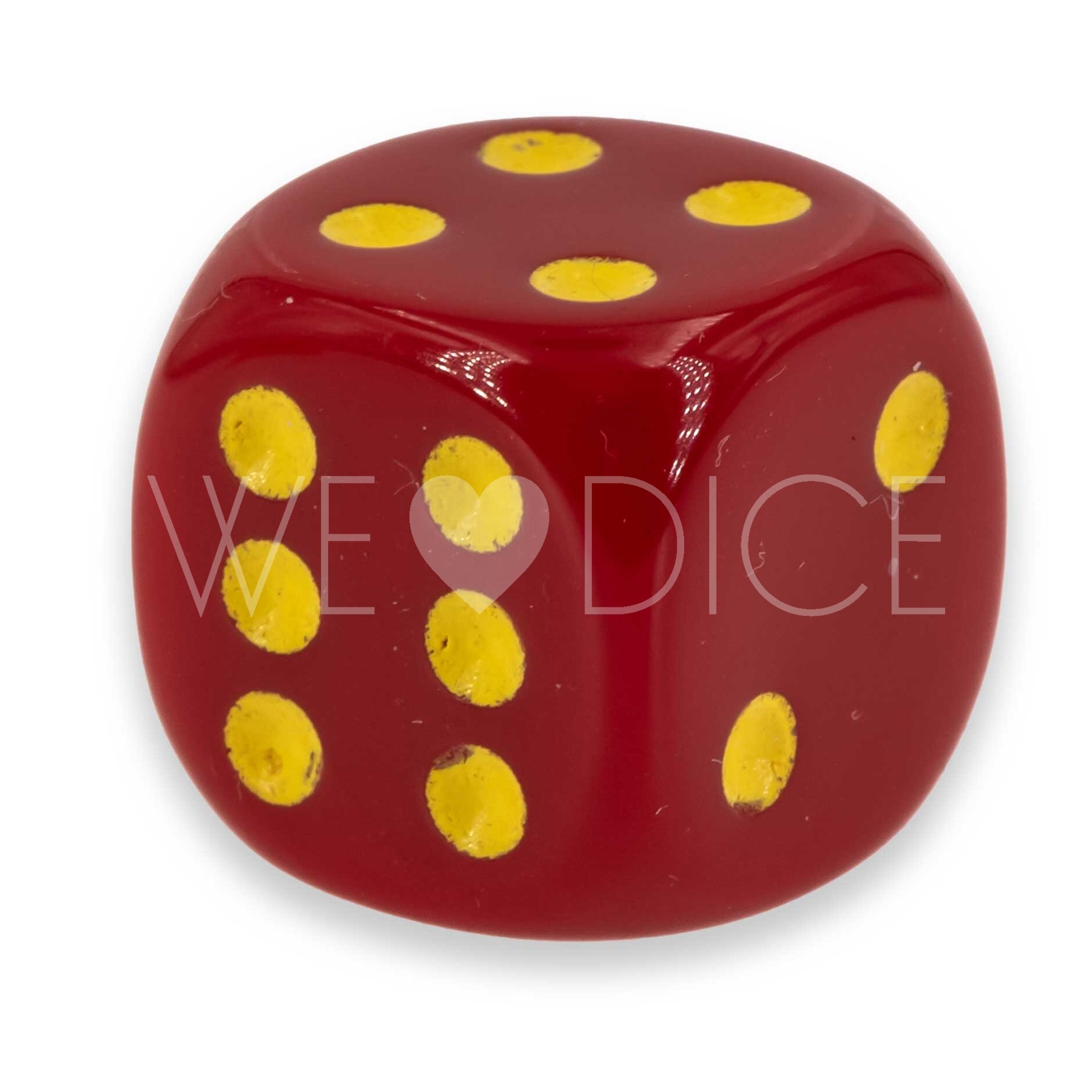 16mm Würfel in rot / gelb Satt