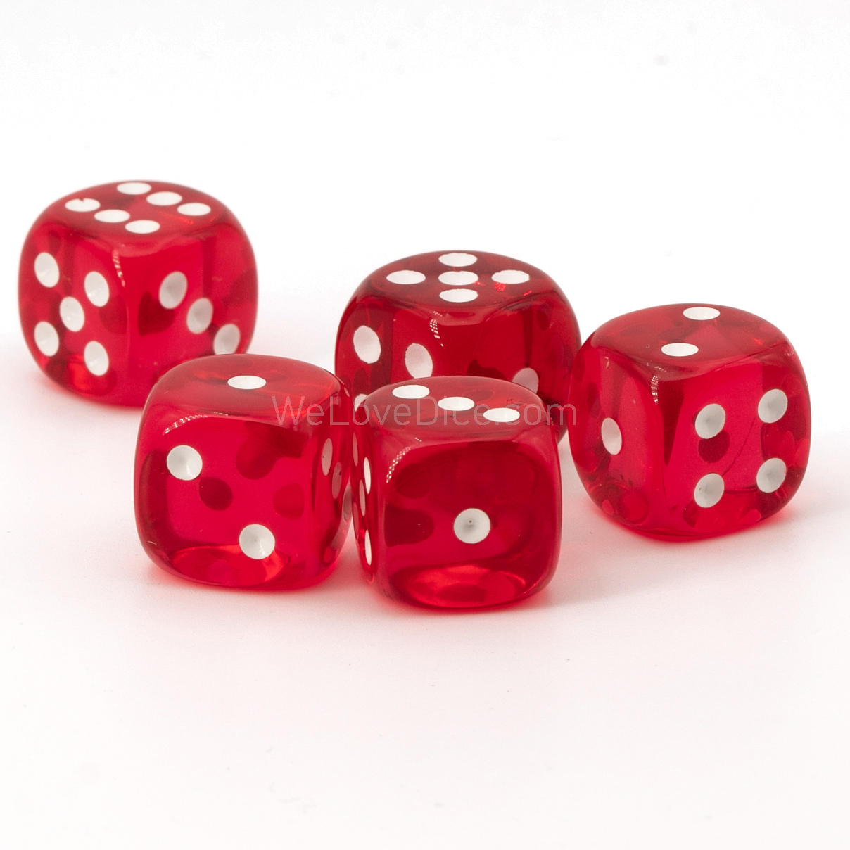 14mm Würfel in fuchsia / weiss Transparent