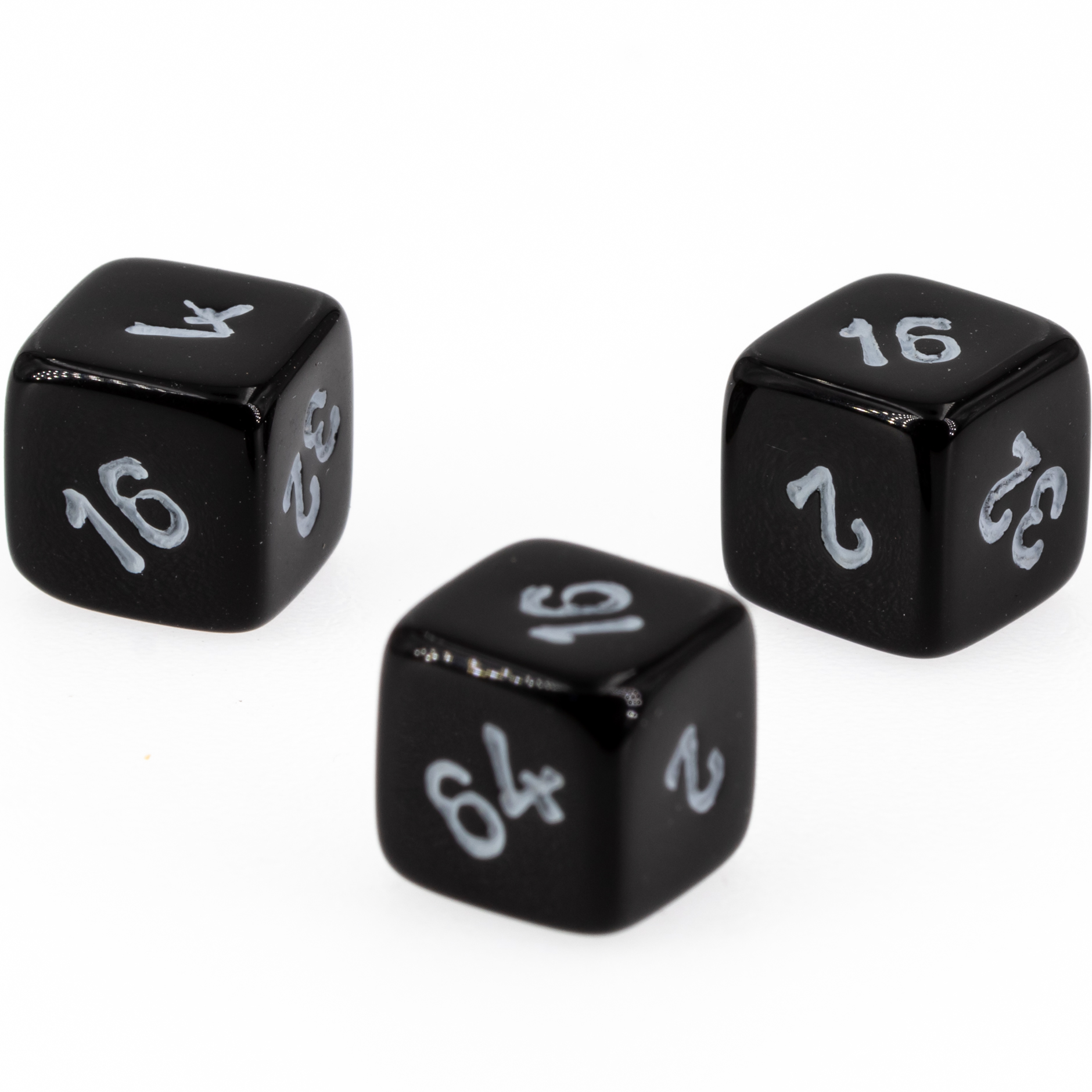 10mm Verdopplungs-Würfel in schwarz satt