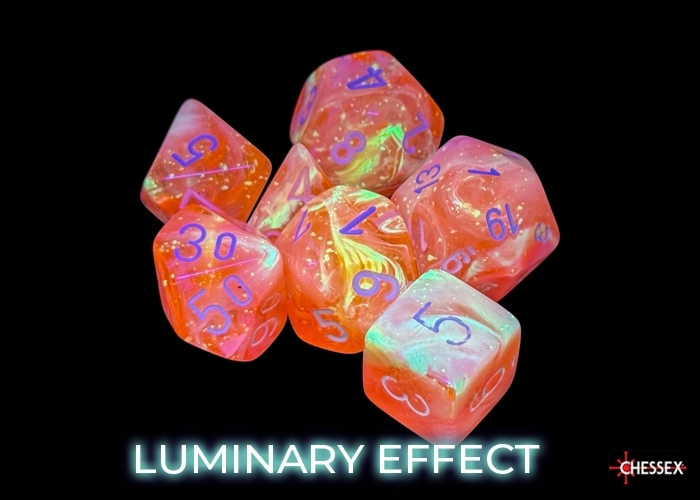 Festive® Polyhedral Dahlie / weiß 7-Würfel Set