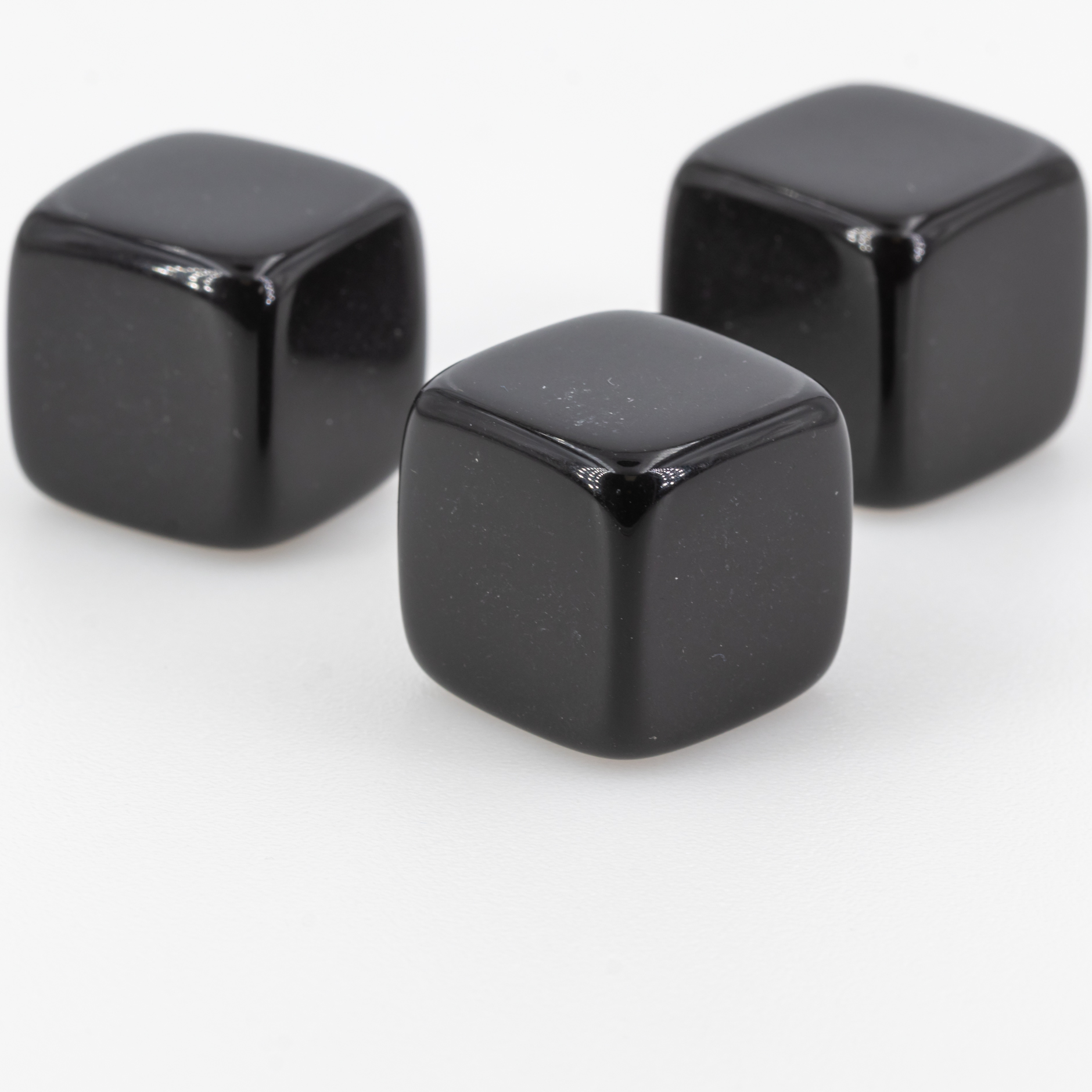 20mm Blanko Würfel in schwarz Satt