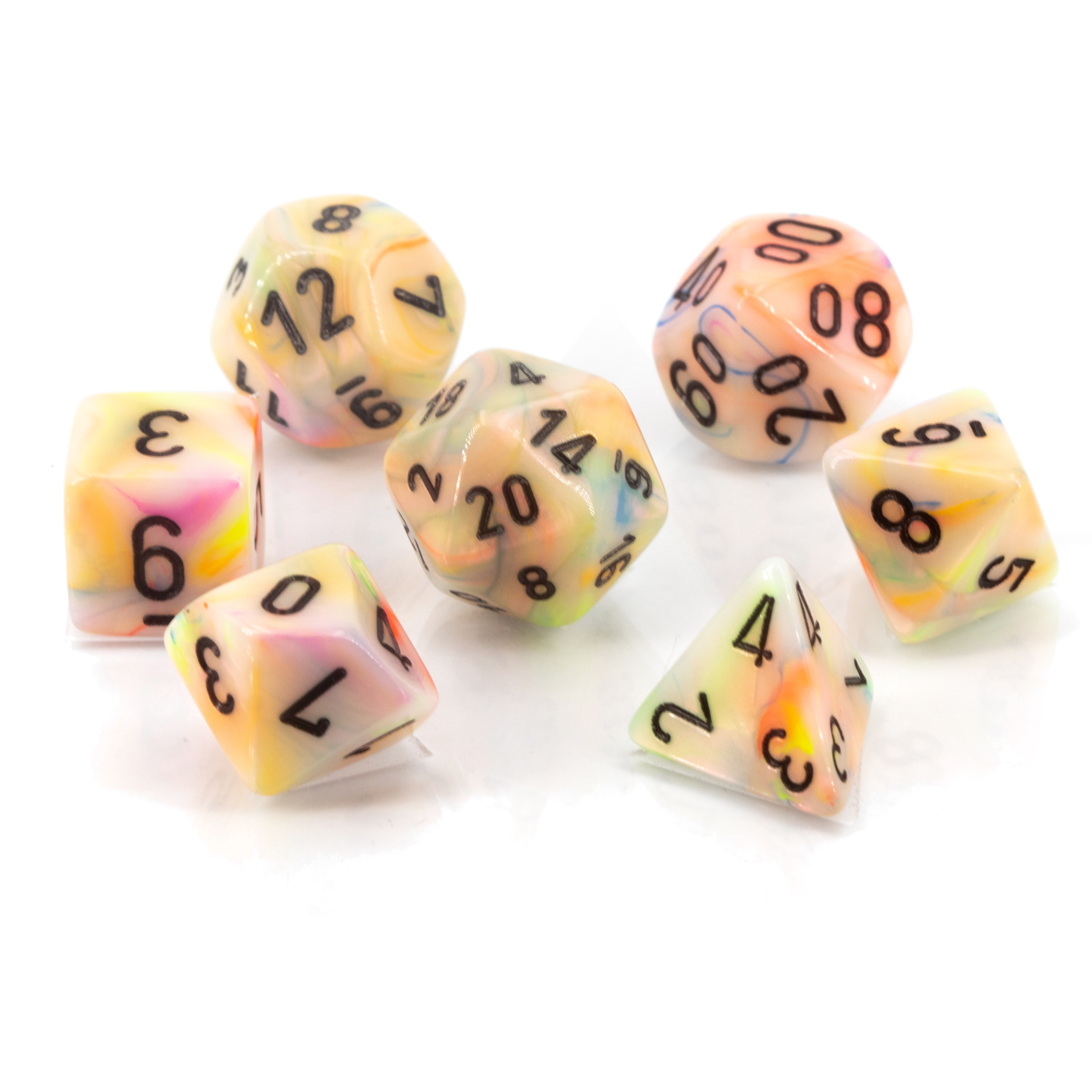 Festive® Polyhedral Circus / Schwarz 7-Würfel Set