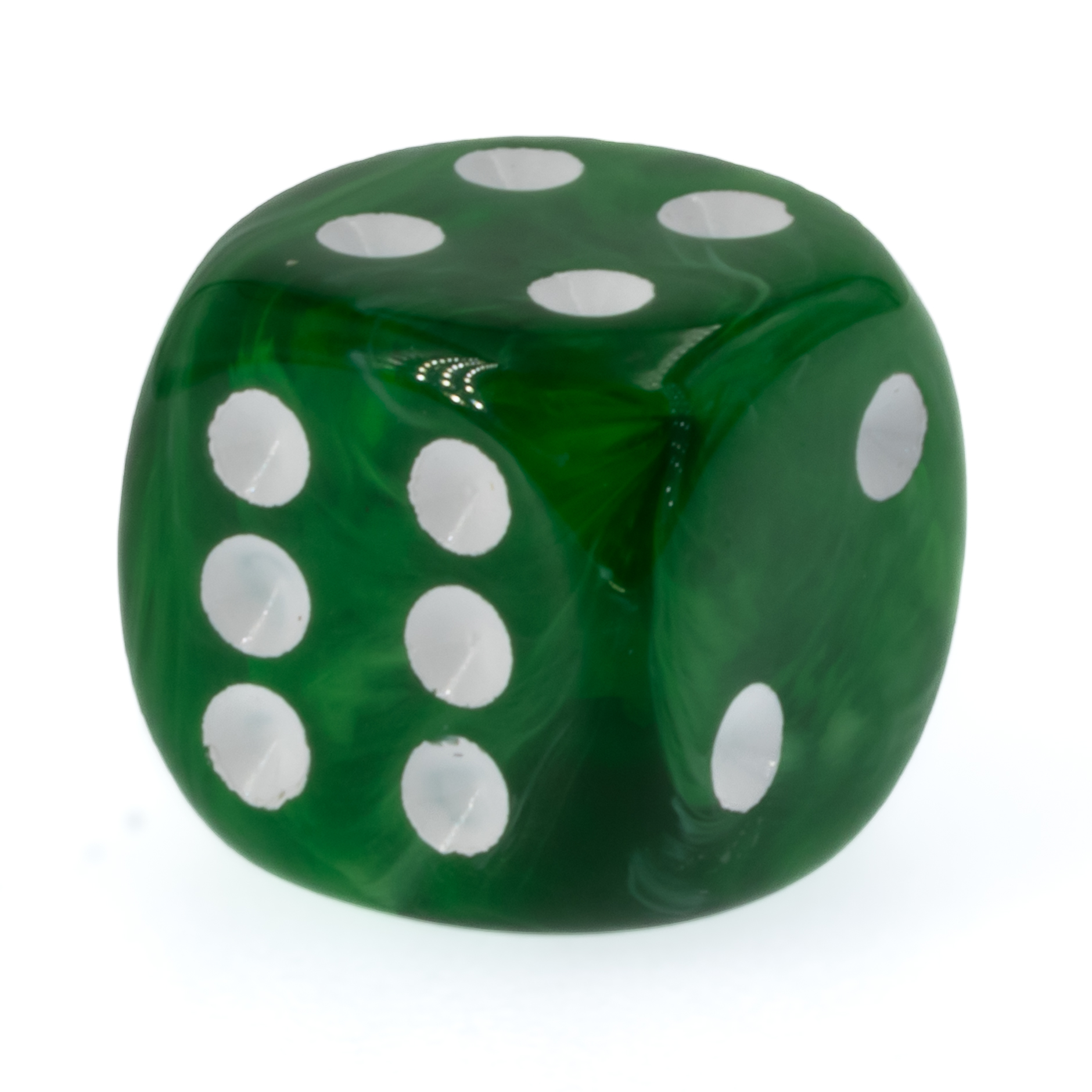 14mm Würfel in grün / marmor Marmor