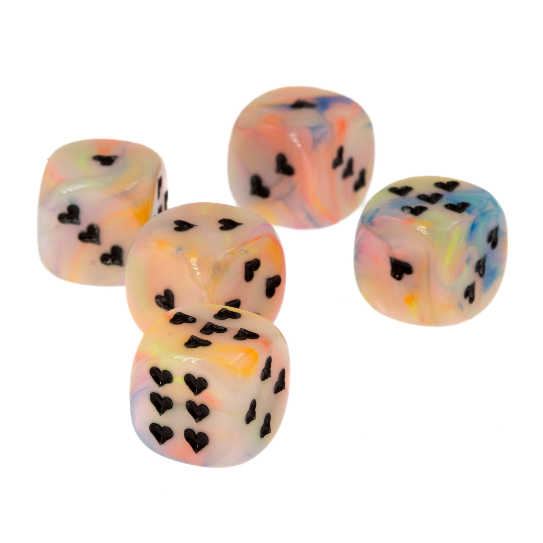 Herz Würfel in Circus / Schwarz Festive®