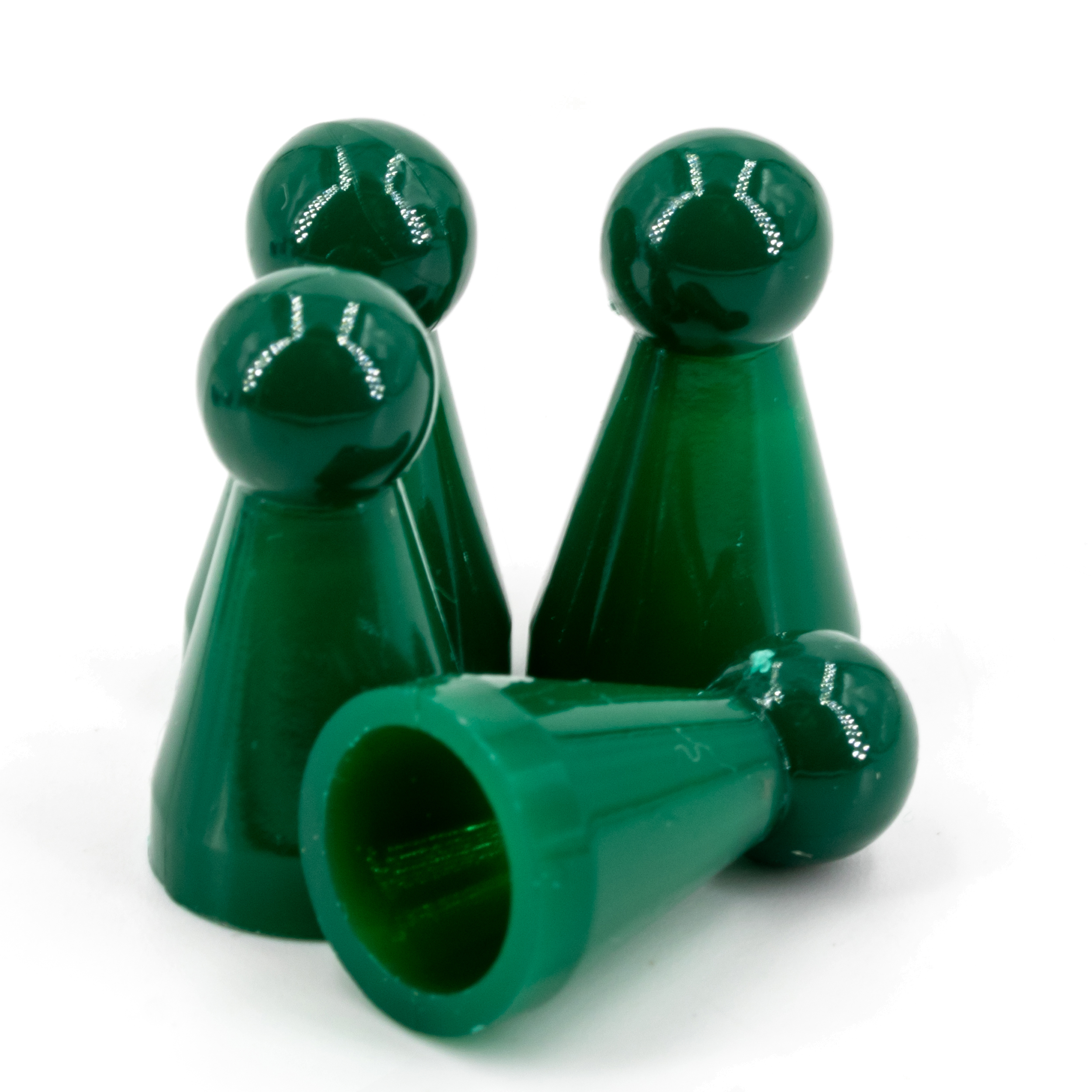 Halmakegel in emerald grün 